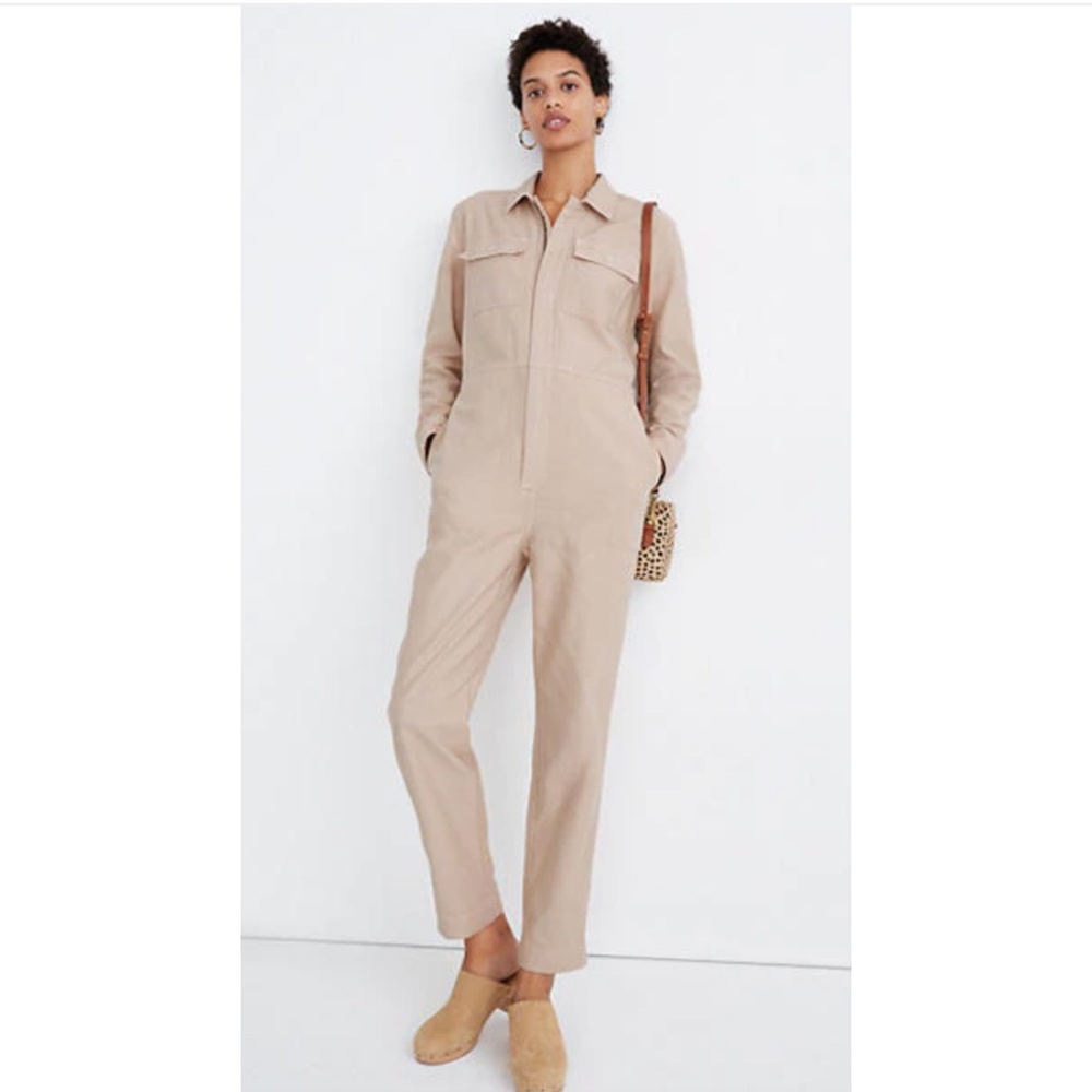 Madewell zip front coverall jumpsuit XS
